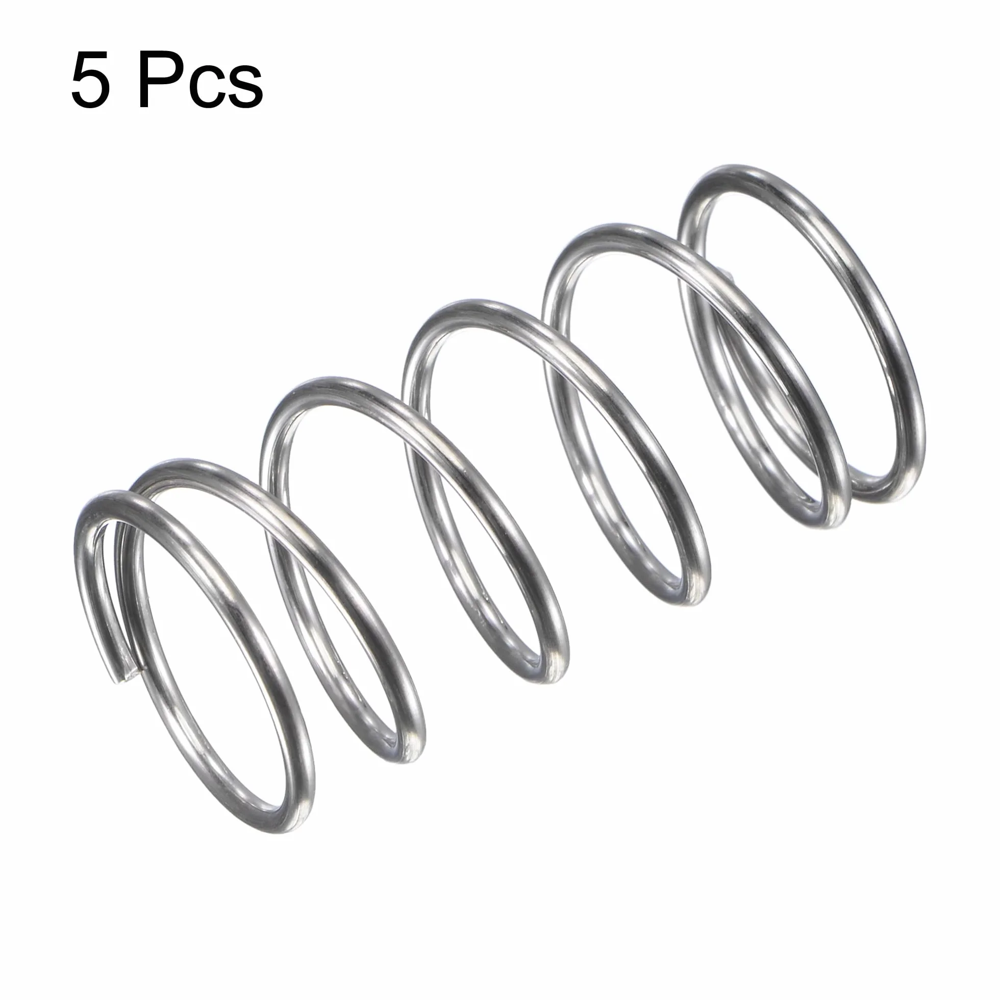 QUARKZMAN Sprężyna ściskająca Sprężyna kompresyjna 304 Stal nierdzewna Sprężyny ściskające 15mm OD 1,2mm Średnica drutu 19,5mm Długość skompresowana 30mm Długość wolna 15,7N Ładowność dla projektów