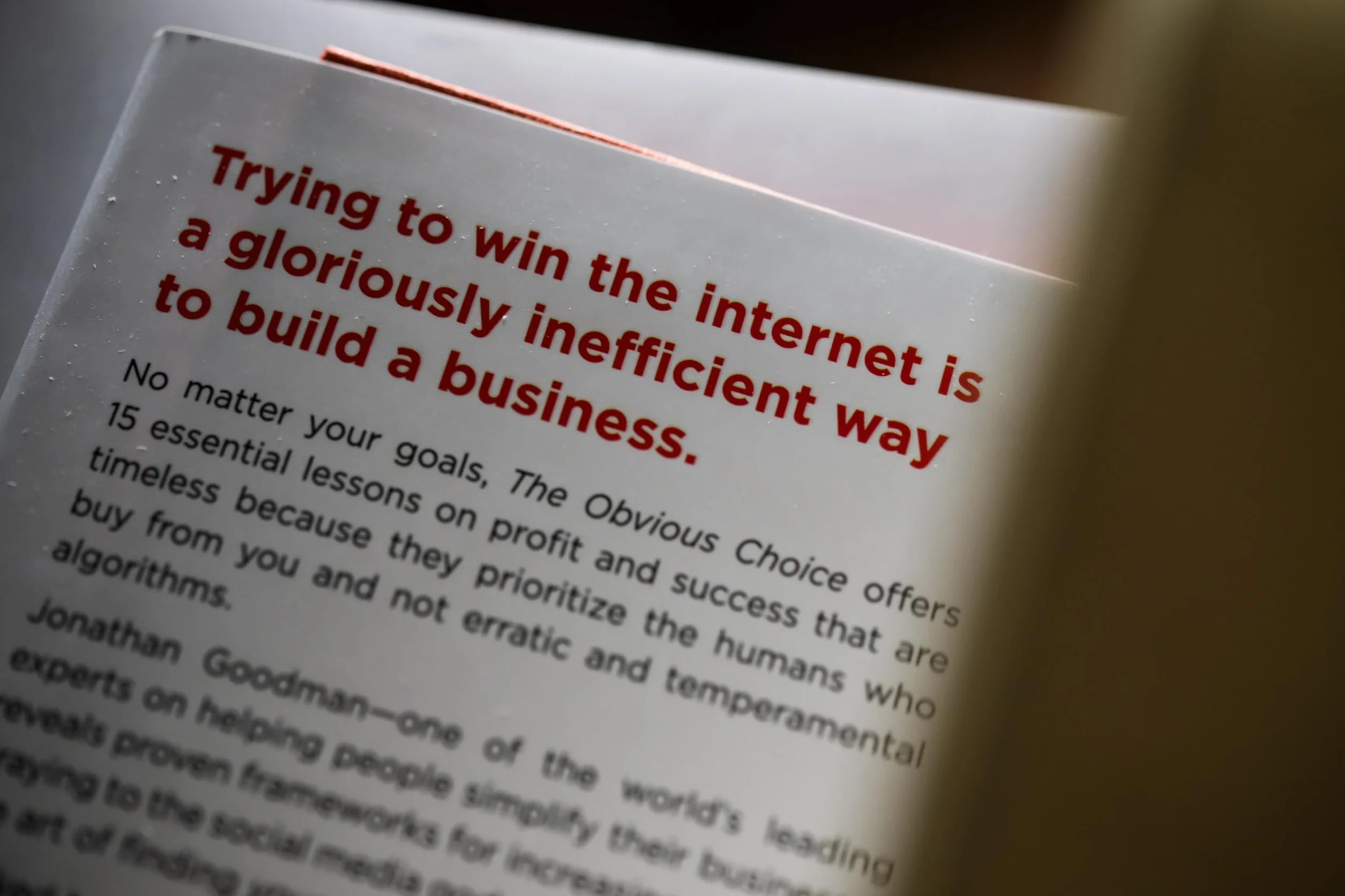 The Obvious Choice: Timeless Lessons on Success, Profit, and Finding Your Way