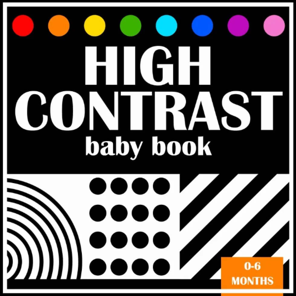 High Contrast Baby Book: Newborn Black and White Book for Infants 0-3 Months