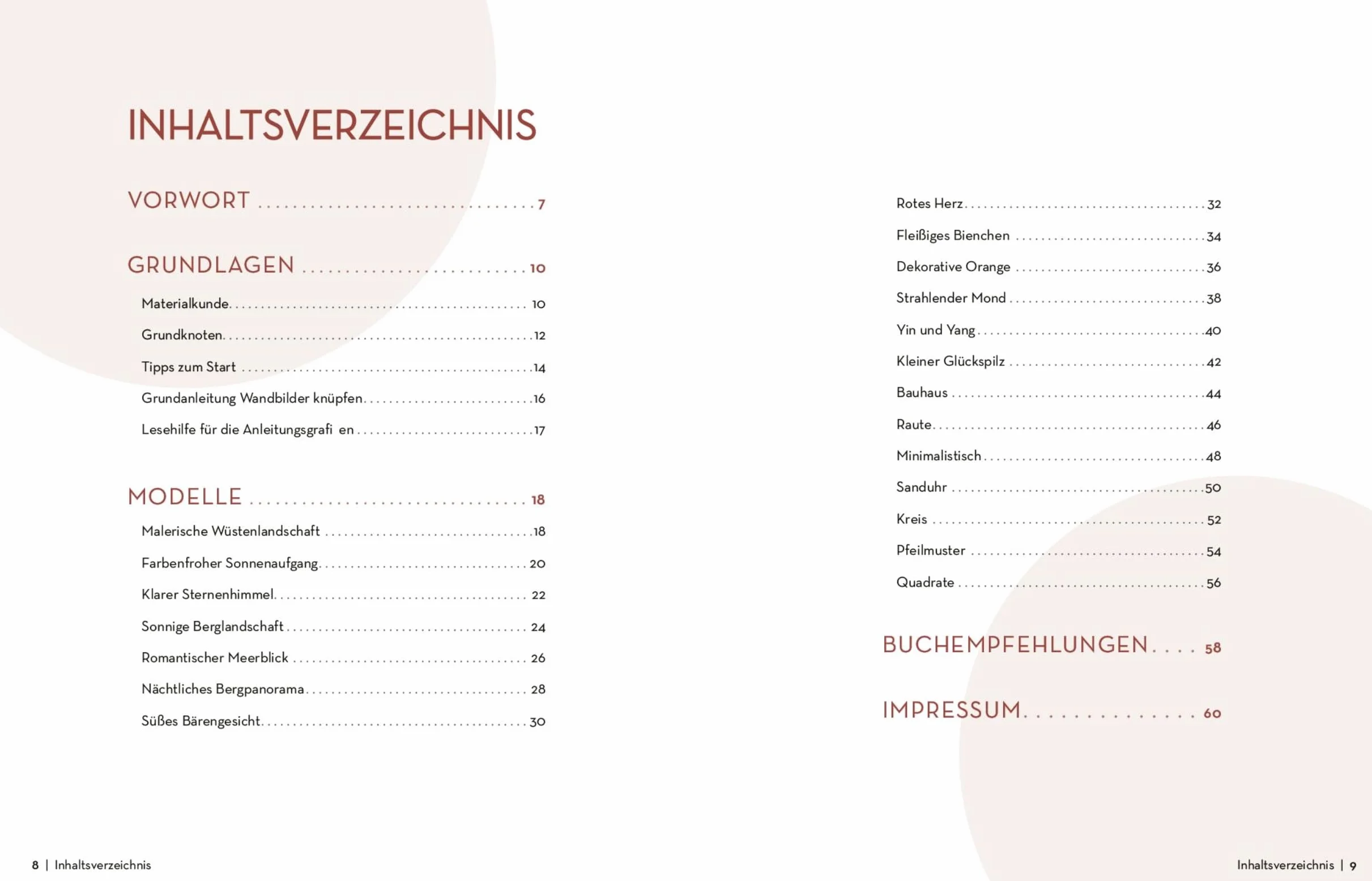 Makramee Wandbilder Kreuzknoten-Design Landschaften Muster Symbole Josephine Kirsch