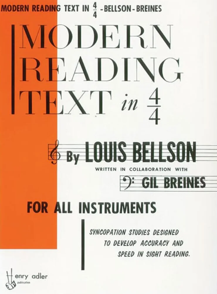 Louis Bellson & Gil Breines Modern Reading Text in 4/4: Syncopation Studies for Sight Reading