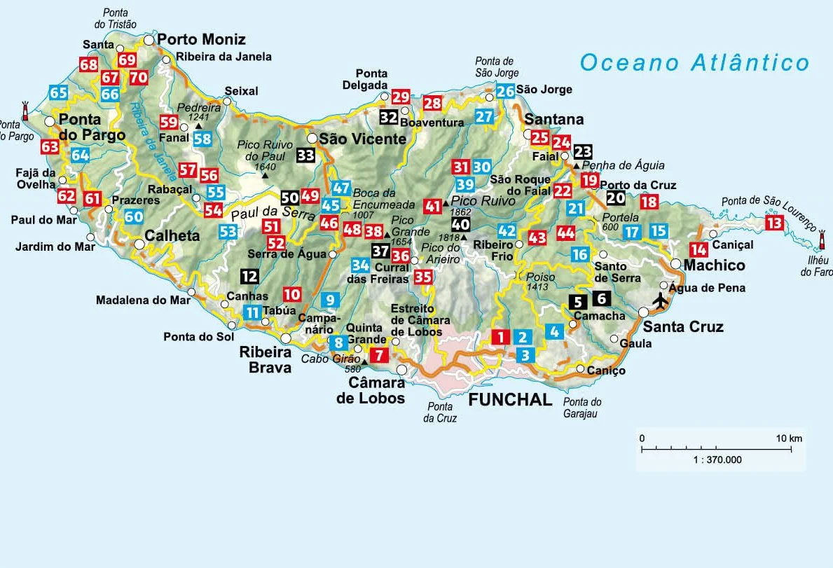 Madère Madeira: 70 Levada and Mountain Walks