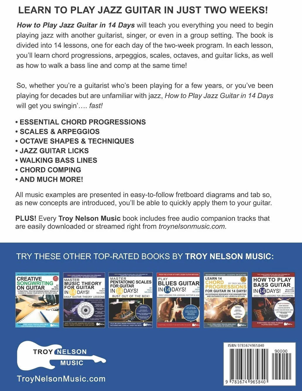 How to Play Jazz Guitar in 14 Days: Daily Lessons for Learning Rhythm & Lead: 6
