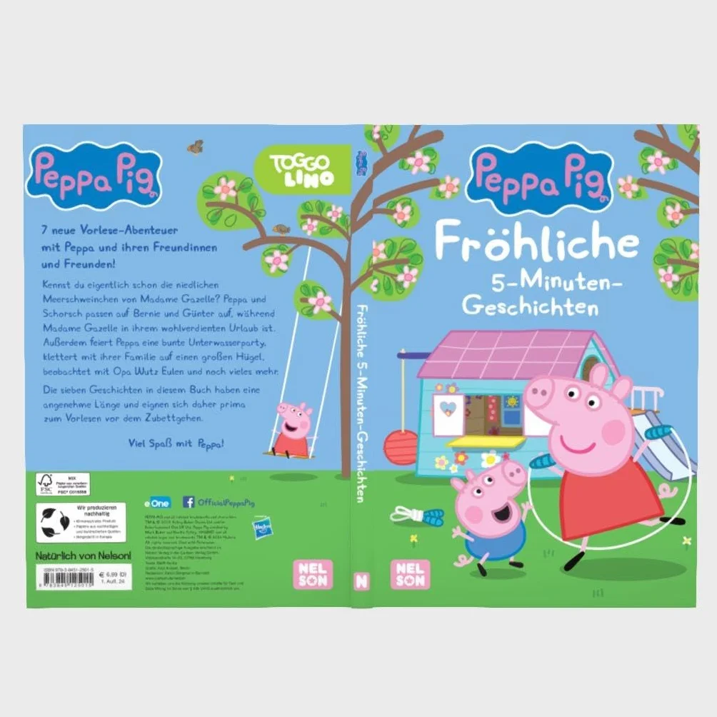 Peppa: Fröhliche 5-Minuten-Geschichten: Vorlesen ab 3 Jahren