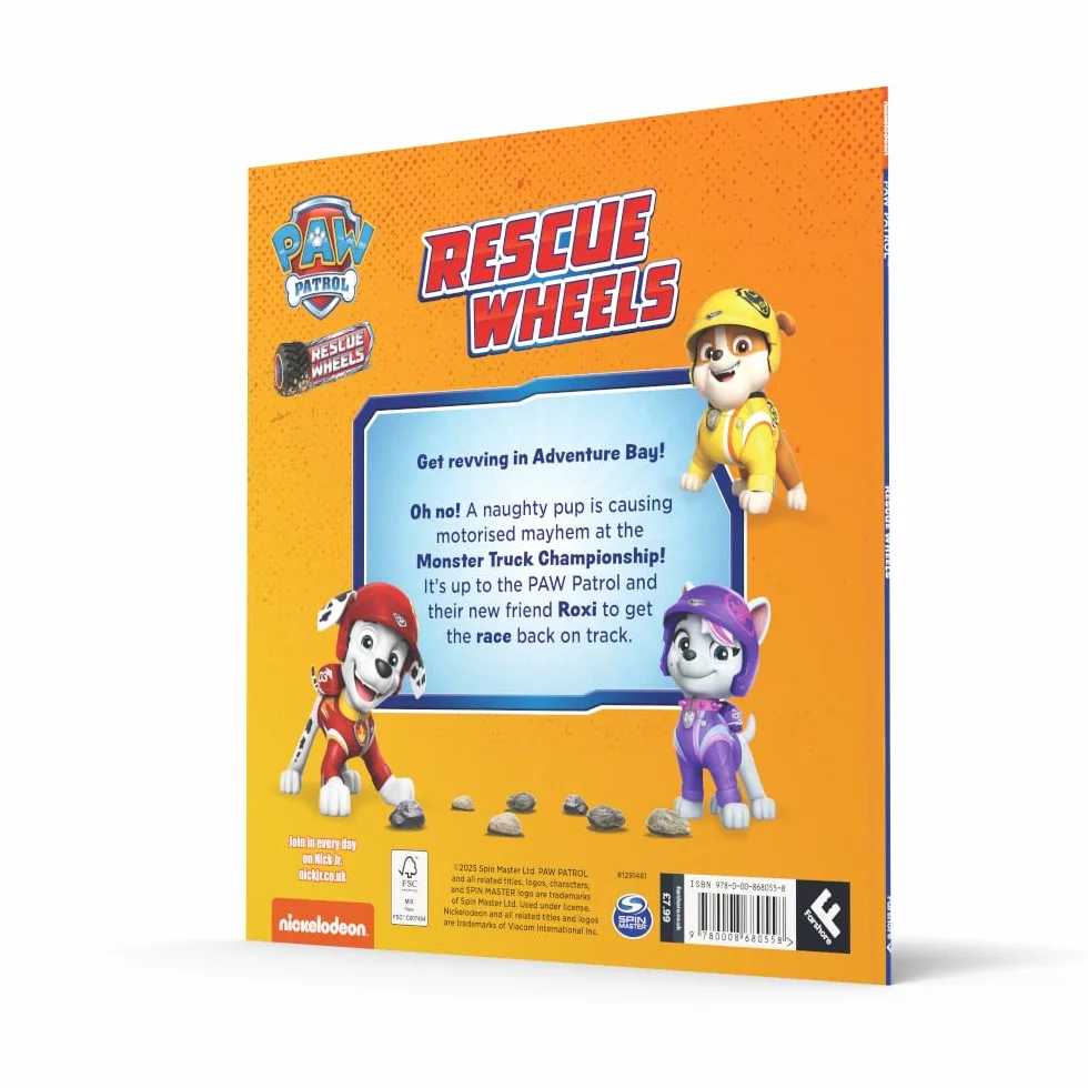 PAW Patrol Rescue Wheels Picture Book: Nickelodeon Monster Truck Adventure for Kids 4+