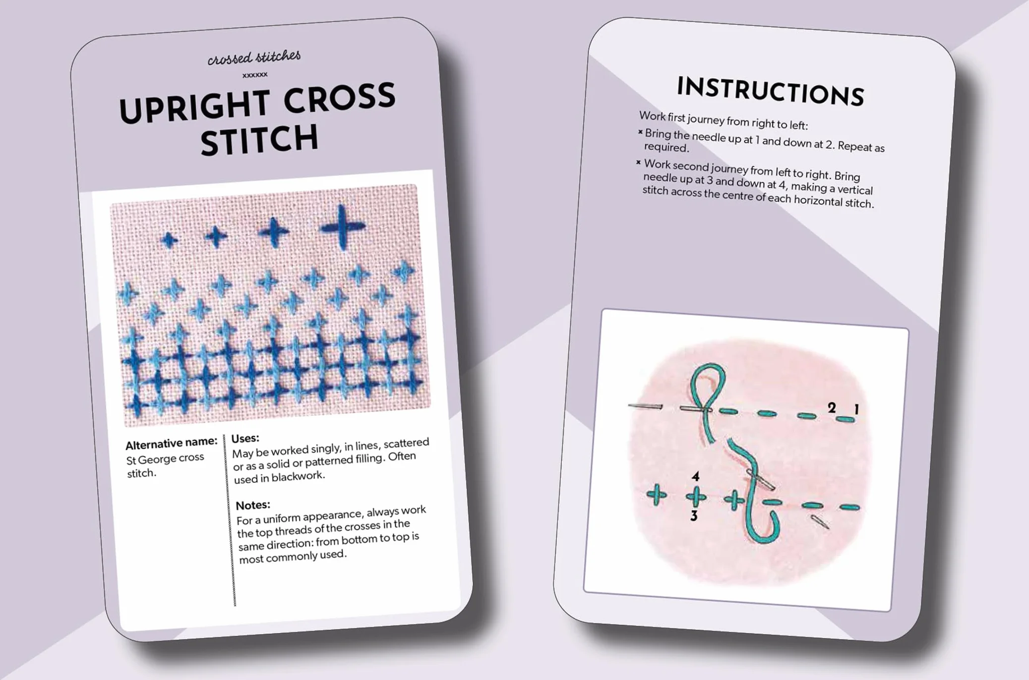 The Essential Embroidery Stitches Card Deck: Choose from 50 Versatile Stitches