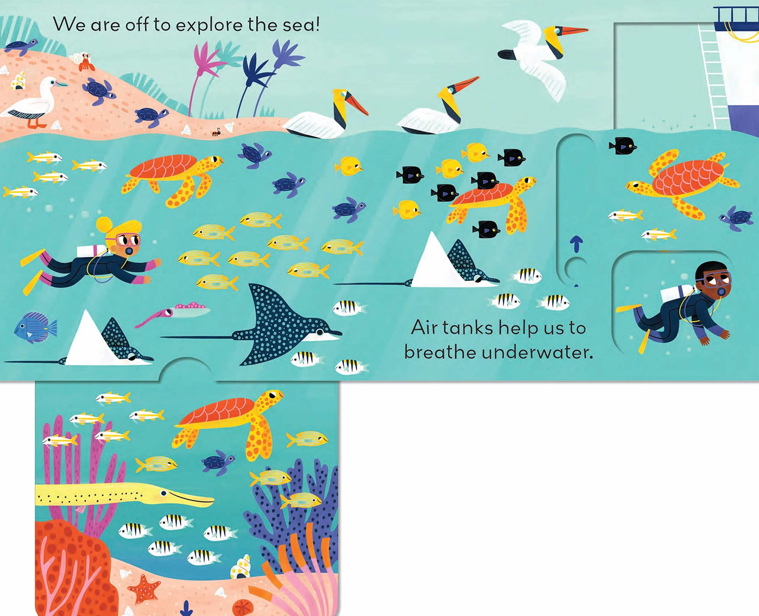 LITTLE WORLD: UNDER THE SEA: Under the Sea : A push-and-pull adventure