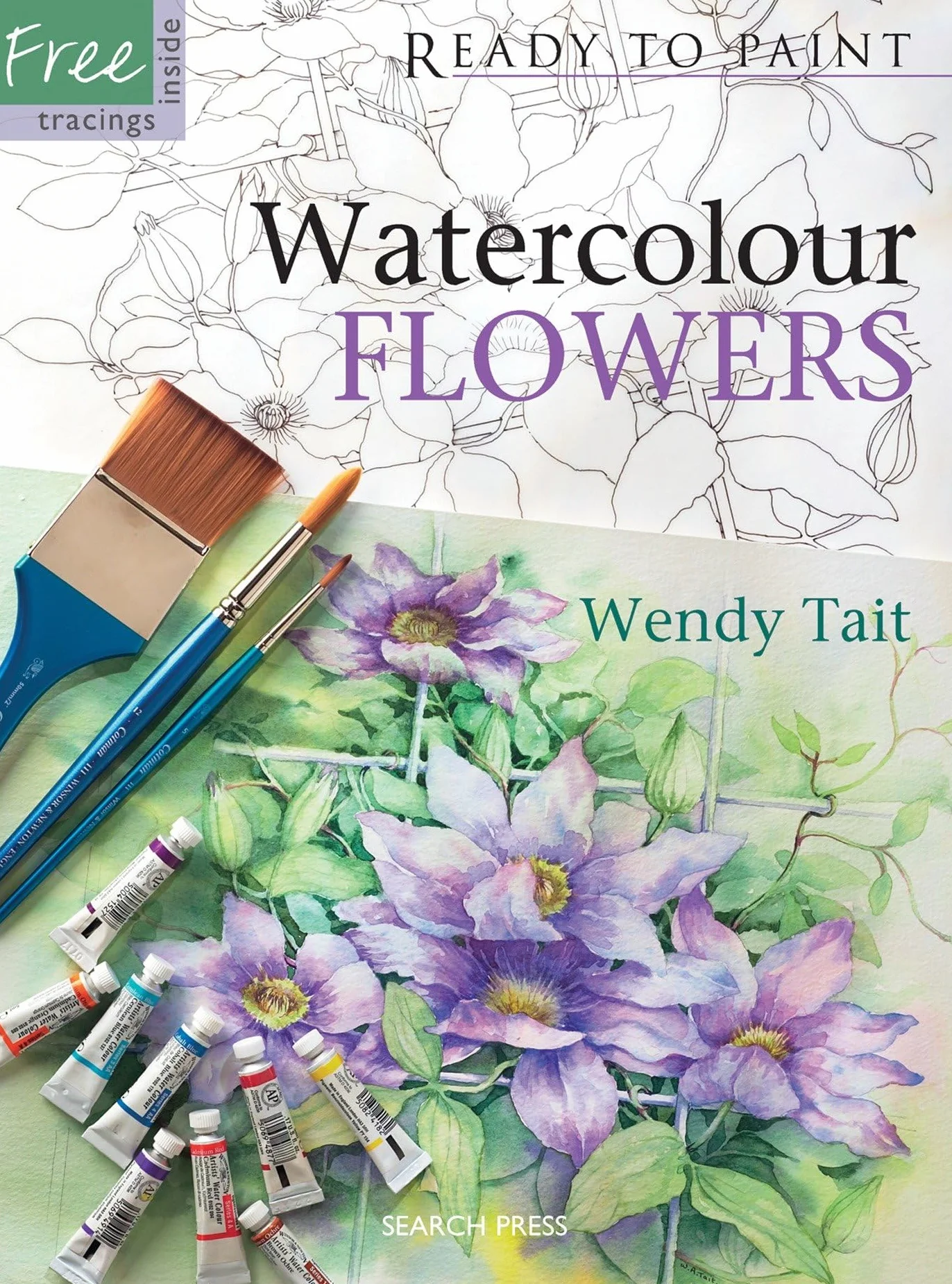 Watercolour Flowers Paint Set