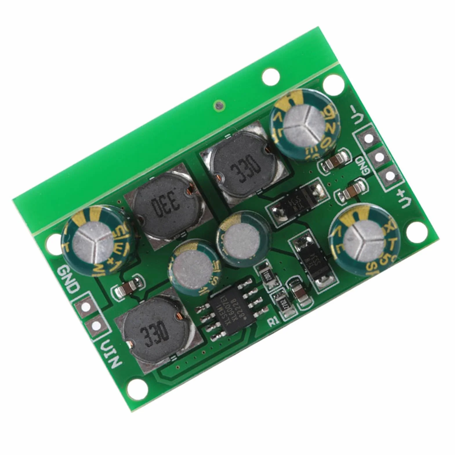 Przetwornica DC-DC Boost, Regulator Napięcia ±6V Wyjście, 3-24V Wejście, Wysoka Sprawność 90%, Kompaktowe Wymiary 42x24x15mm