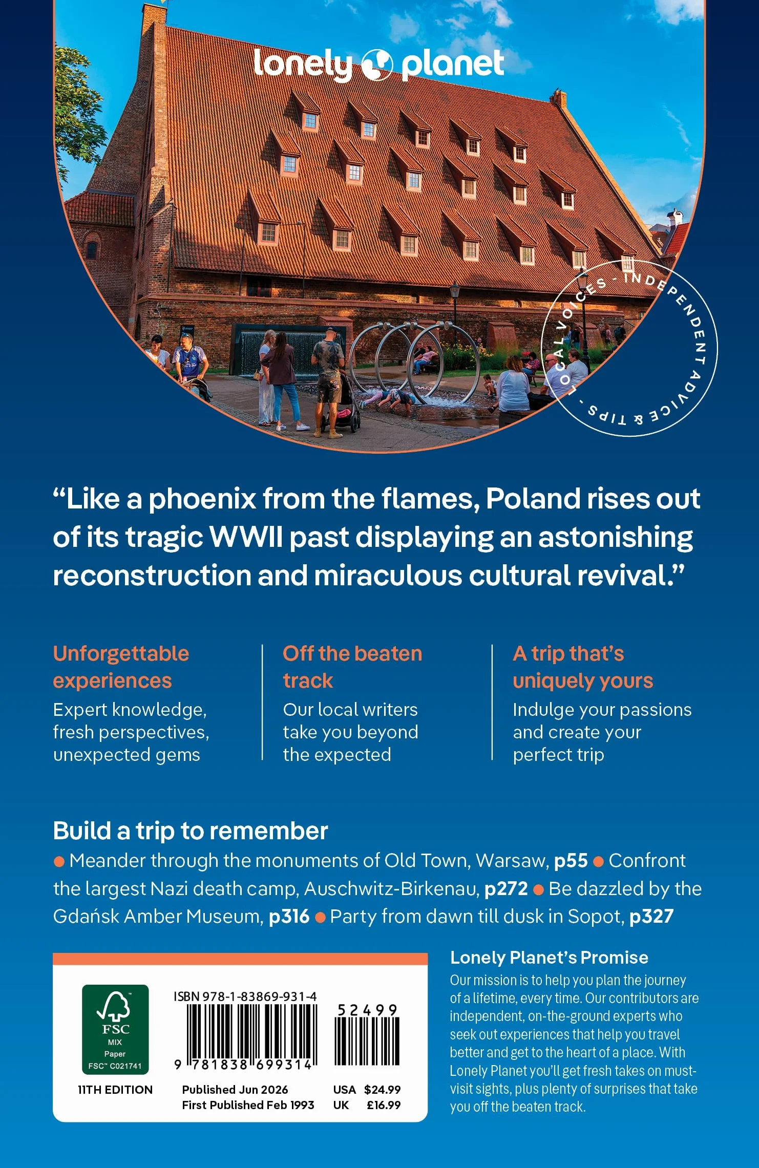 Poland 11ed -anglais-: Plan the Trip of a Lifetime | Detailed Itineraries & Maps | Insider Tips | Covers Warsaw, Krakow, Gdansk and more