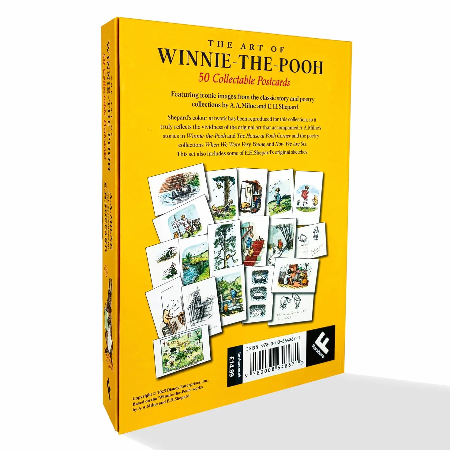 The Art of Winnie-the-Pooh: 50 Collectable Postcards: Gift Set with 50 Illustrated Art Postcards featuring E.H. Shepard’s iconic images from Milne’s much loved stories and poetry