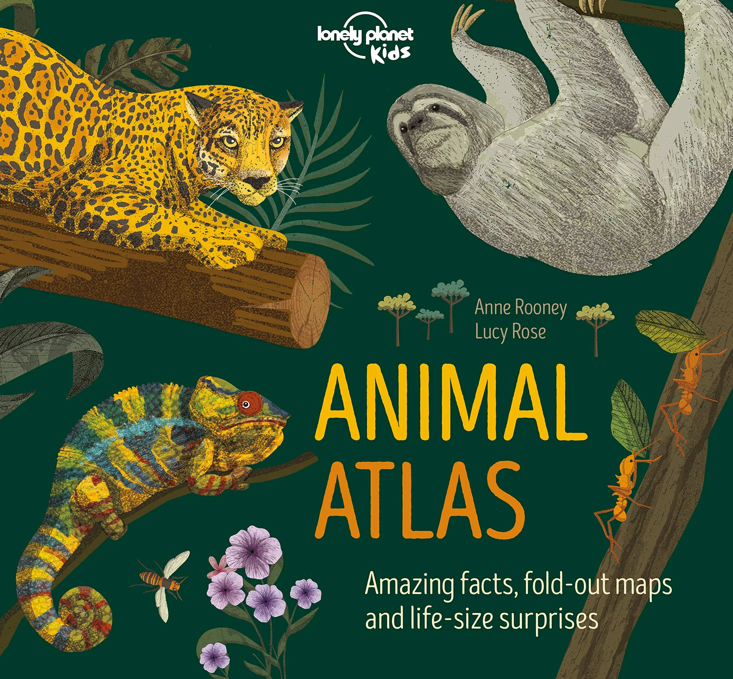 Lonely Planet Kids Animal Atlas: 1 (Creature Atlas): Amazing Facts & Fold Out Maps | Explore Creature Features From a Bear's Paw to a Baby Turtle | Packed with Beautiful Illustrations
