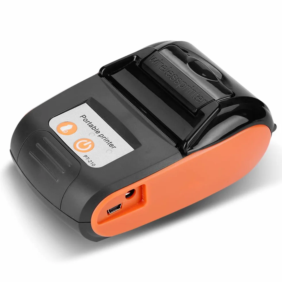 Bezprzewodowa termiczna drukarka pokwitowań Bluetooth 58 mm 110-240 V Android iOS