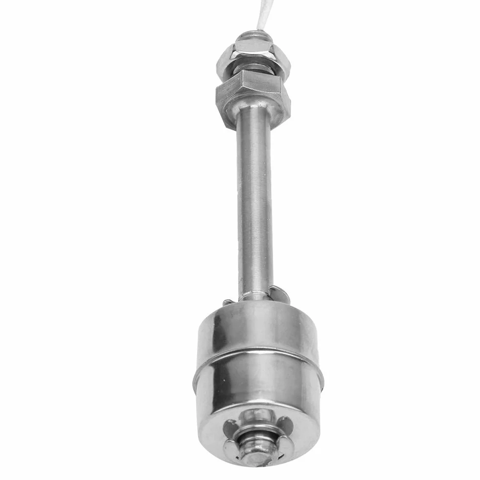 Czujnik poziomu cieczy M10x1,5 ze stali nierdzewnej przełącznik pływakowy 0-220 V NC długość 100 mm
