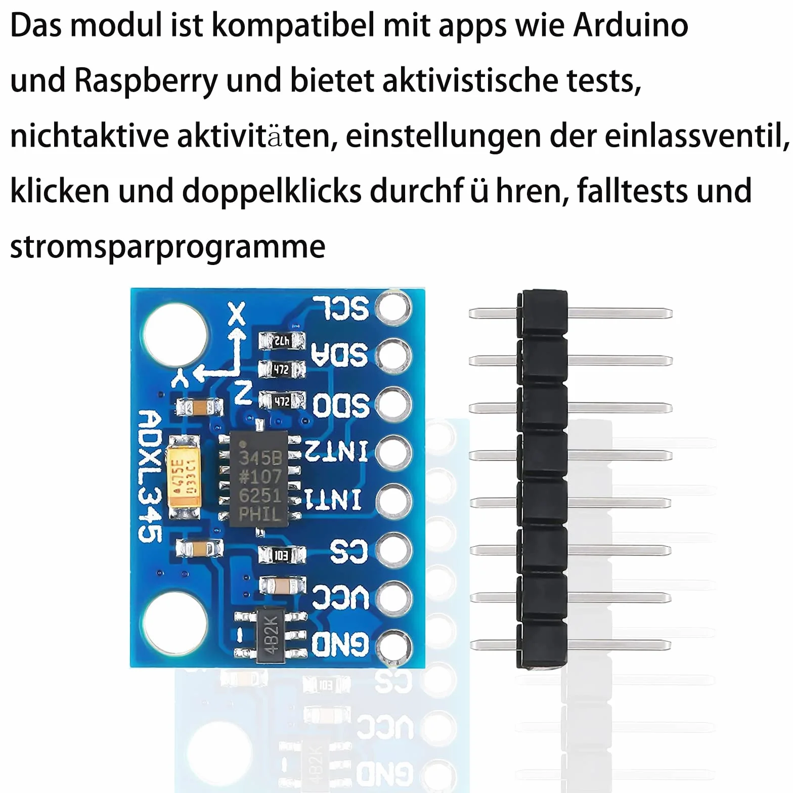 ADXL345 3-osiowy cyfrowy czujnik przyspieszenia moduł Arduino Raspberry Pi