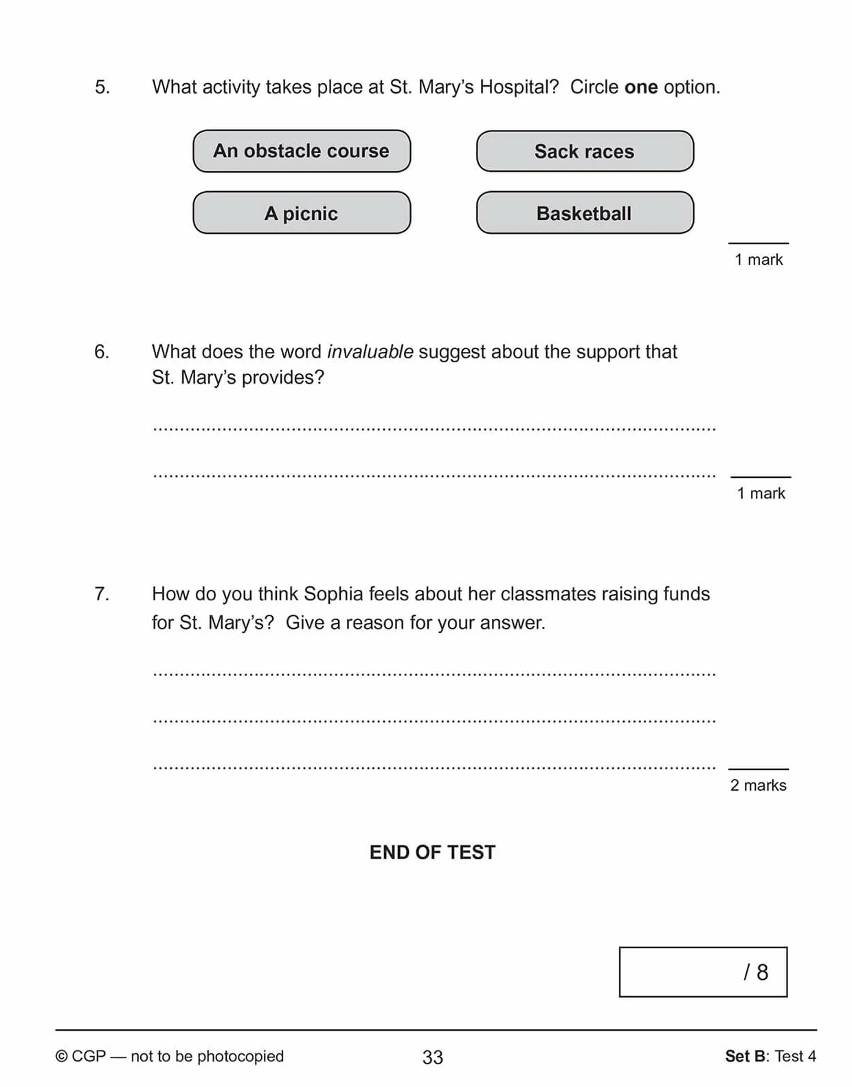 KS2 English SAT Buster 10-Minute Tests Reading Book 1 for the 2027 tests