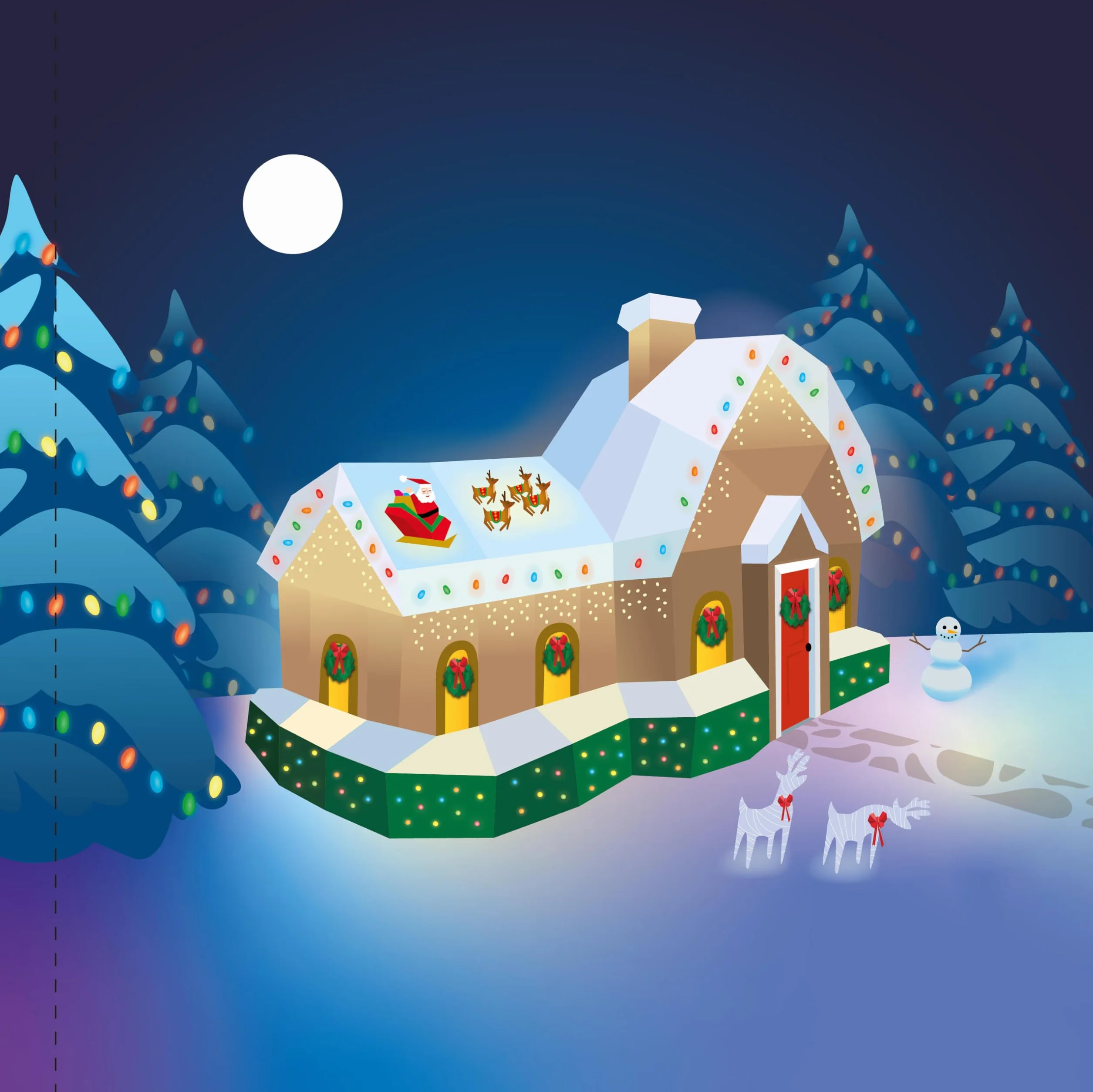Paint by Sticker Kids: Holly Jolly Christmas - Create 10 Pictures with Glitter Stickers
