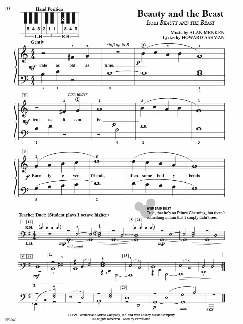 Nancy faber : playtime piano disney level 1