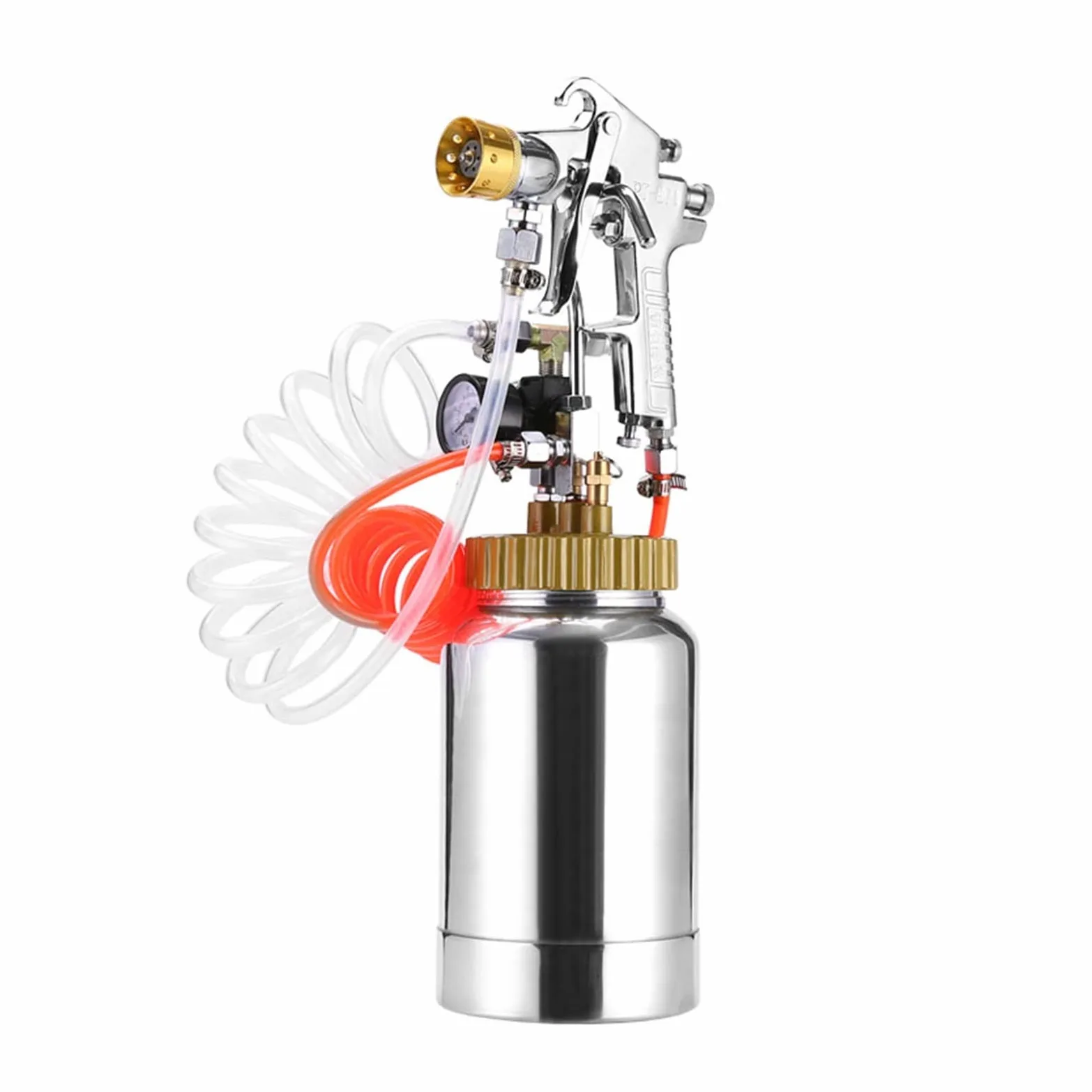 Pistolet Natryskowy, 2L Zbiornik Ciśnieniowy Opryskiwacz Lateksowy Pistolet Do Malowania Farbą W Sprayu Komercyjny Marmur Kolorowy Pistolet Do Malowania Wody W Wodzie(3MM)