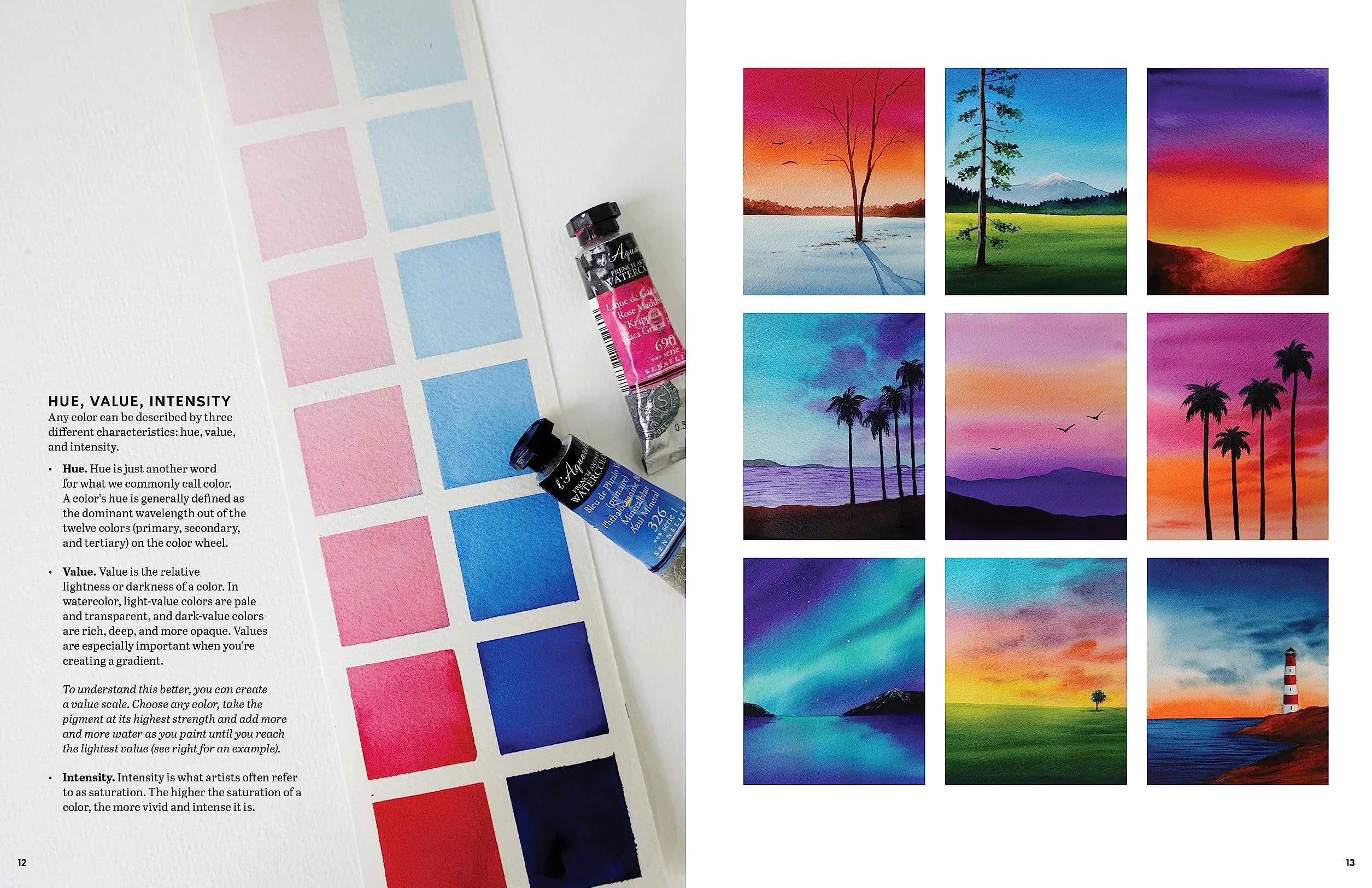 Bold and Beautiful Watercolor Skies: Learn to Paint Stunning Clouds, Sunsets, Galaxies, and More - A Master Class for Beginners