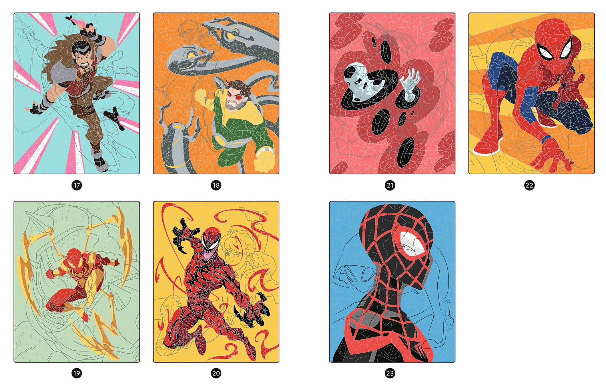 SPIDER-MAN - Coloriages magiques - Trompe-l'oeil (7+) - Héros contre Vilains - MARVEL