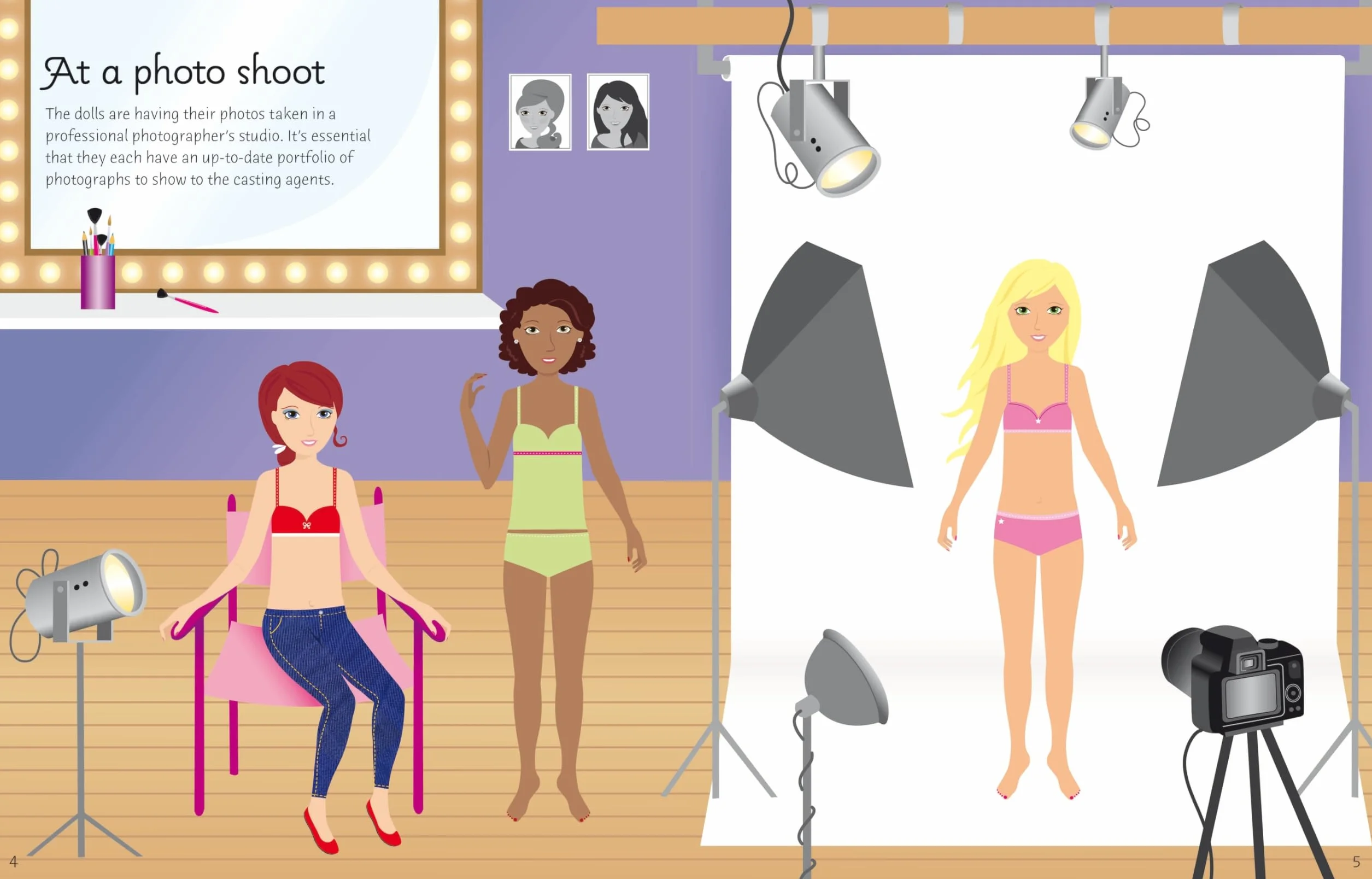 Sticker Dolly Dressing Movie Stars