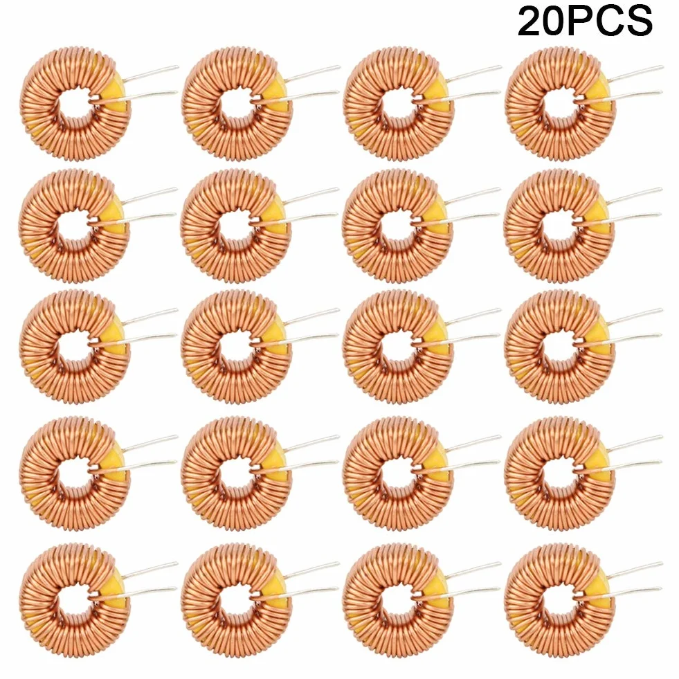 100Uh Toroidalny Drut Indukcyjny, 20 Sztuk Miedziana Cewka Indukcyjna O Średnicy 0,6 Mm Wymiana Cewki Indukcyjnej, Cewki Toroidalne Do Płytki Drukowanej