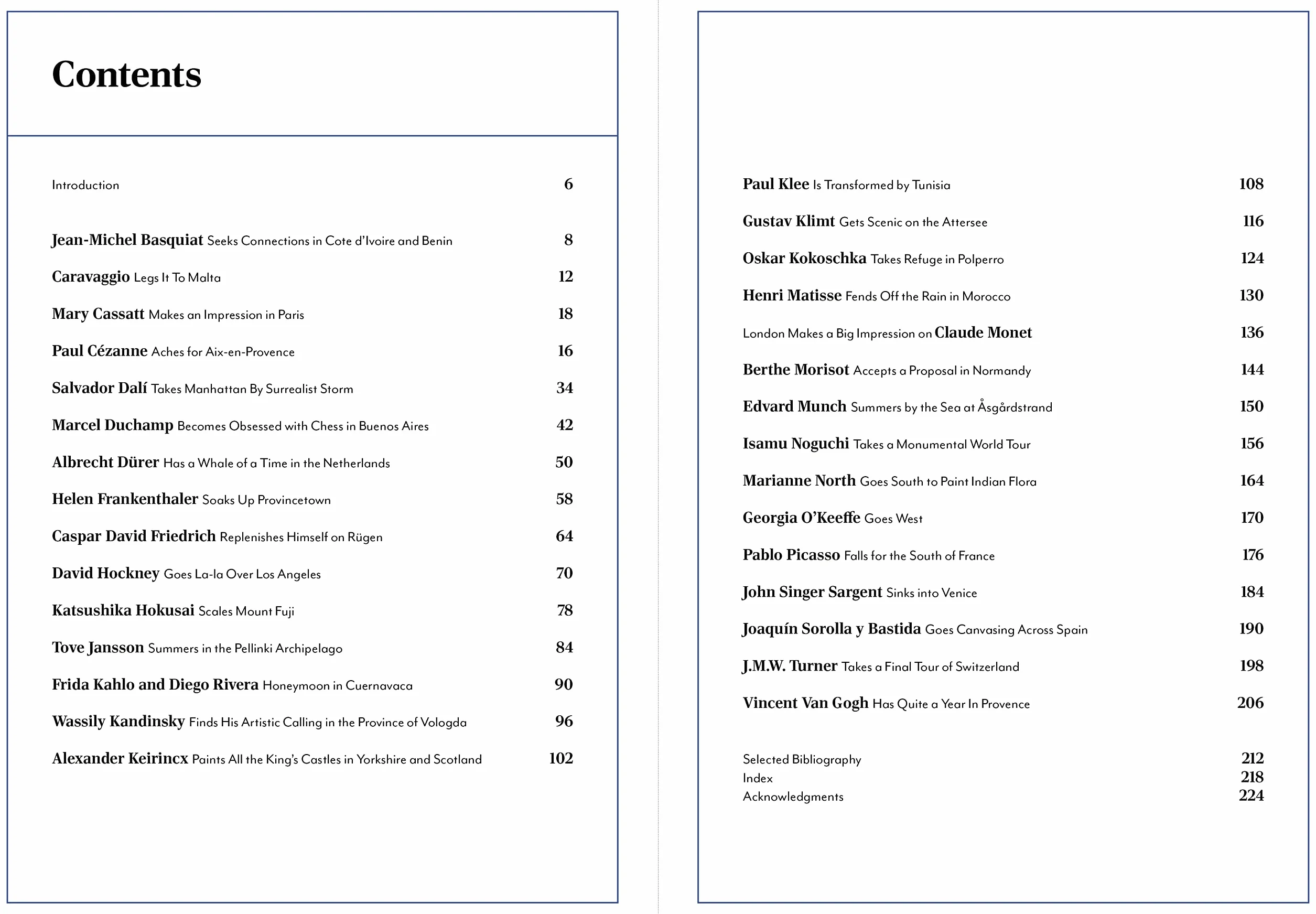 The Artist's Journey: Travels That Inspired Artistic Greats Volume 2