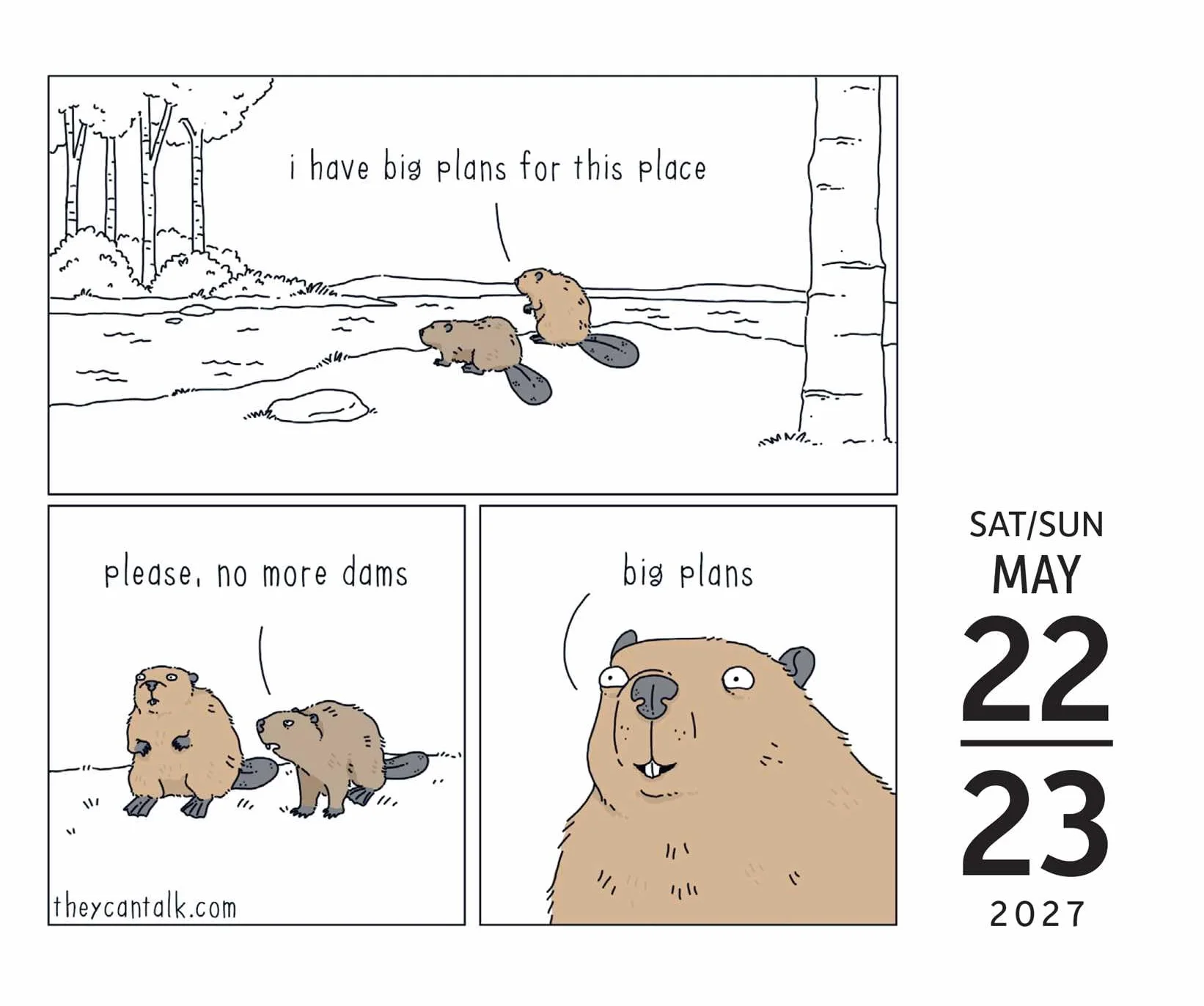 They Can Talk Comics 2027 Day-to-Day Calendar: What's in the Jacket?!