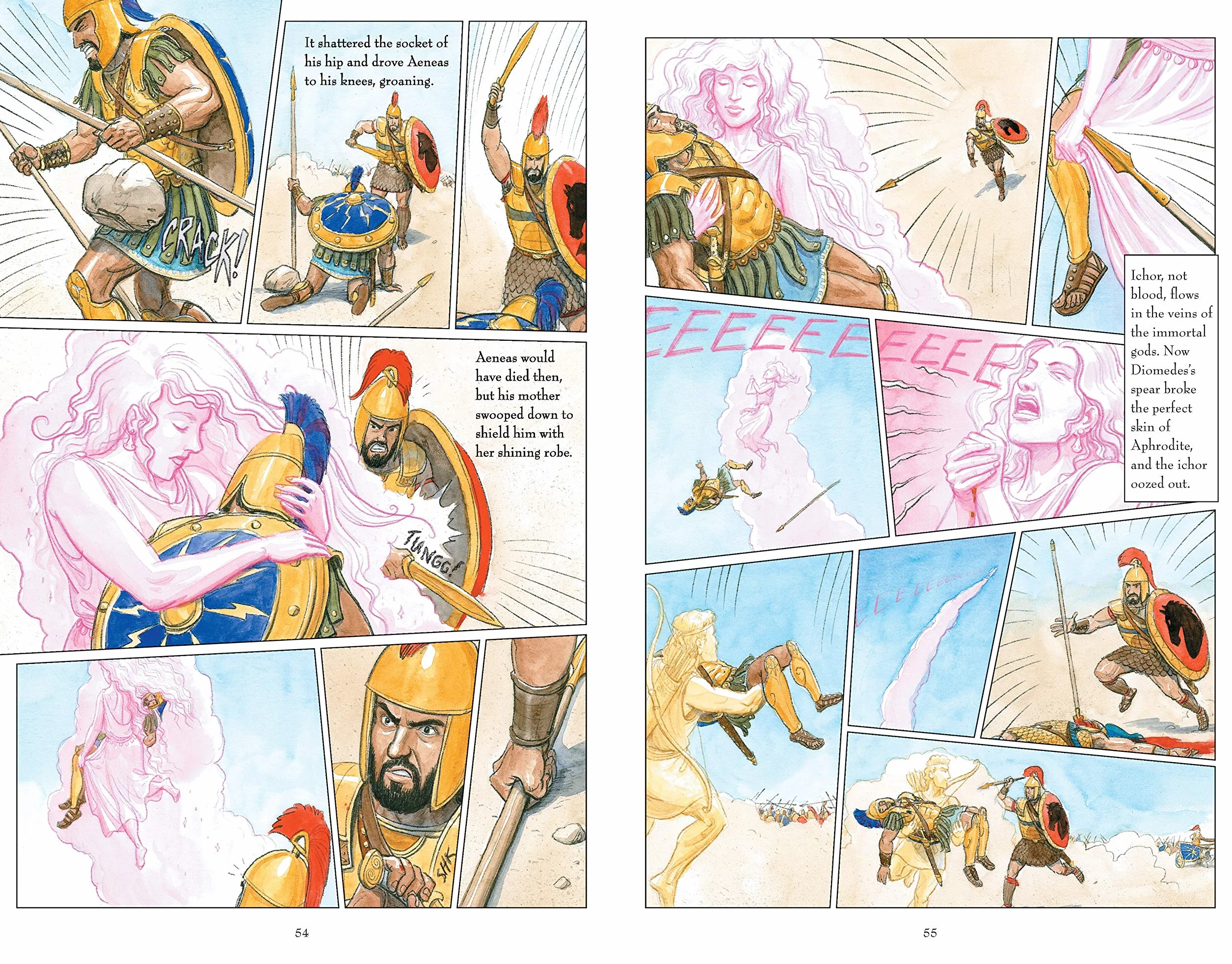 The Iliad: Homer's exciting ancient Greek myth told in pacy full-colour graphic novel form for YA readers