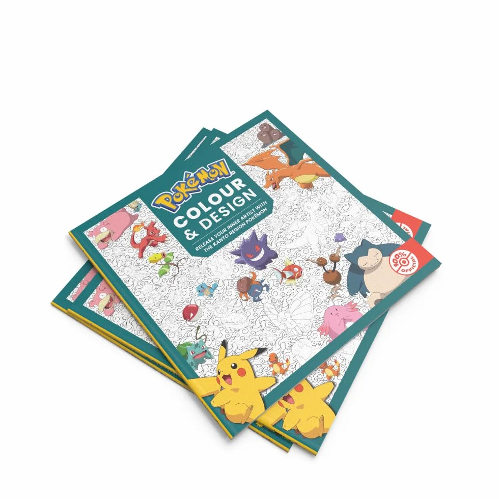 Pokémon Colour and Design Official Colouring Book for Fans of the Original Game 2026