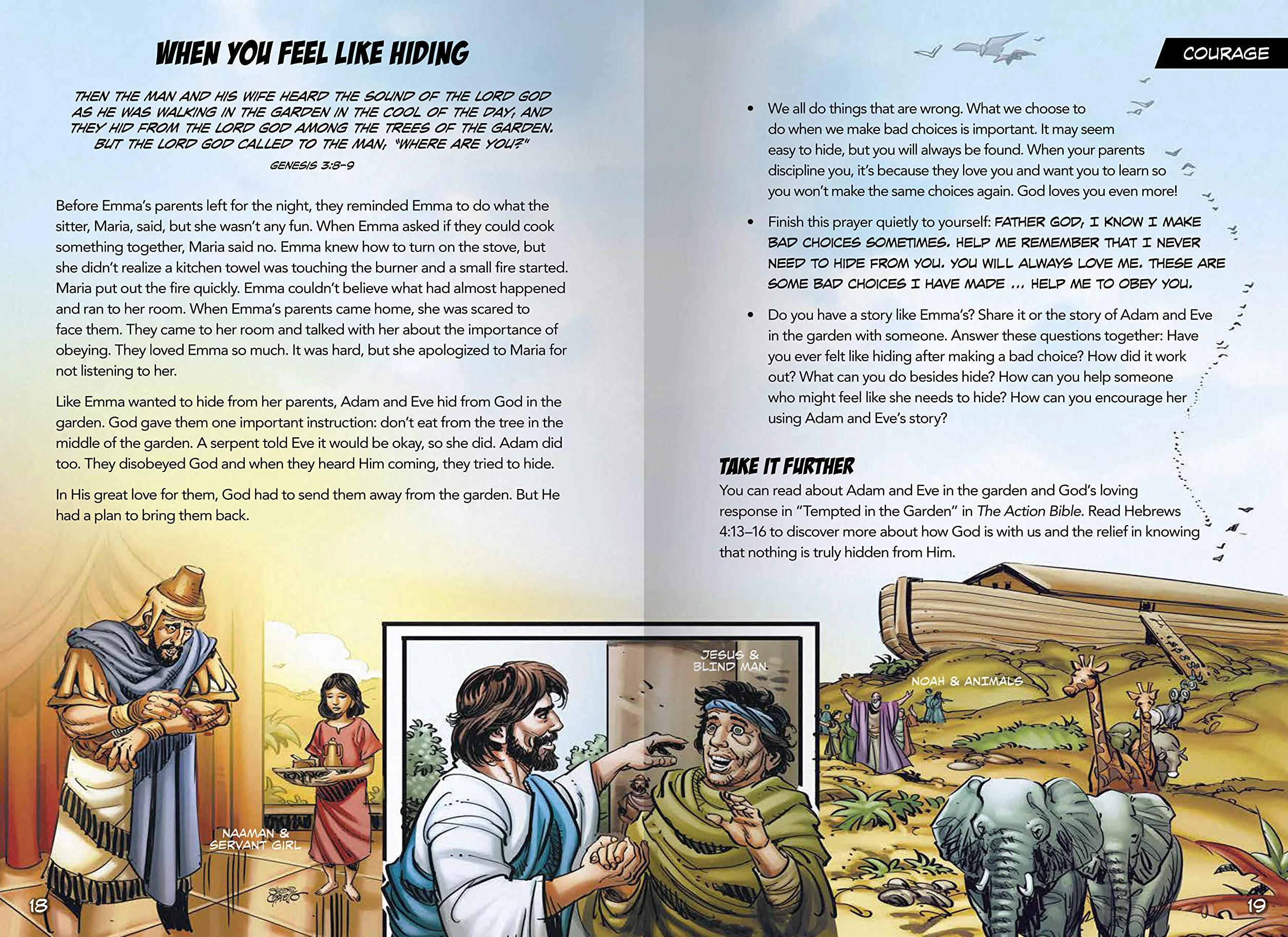 The Action Bible Anytime Devotions: 90 Ways to Help Kids Connect with God