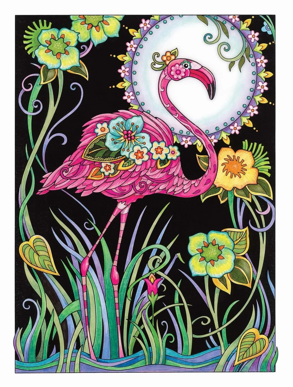 Creative Haven Birds and Blossoms Coloring Book