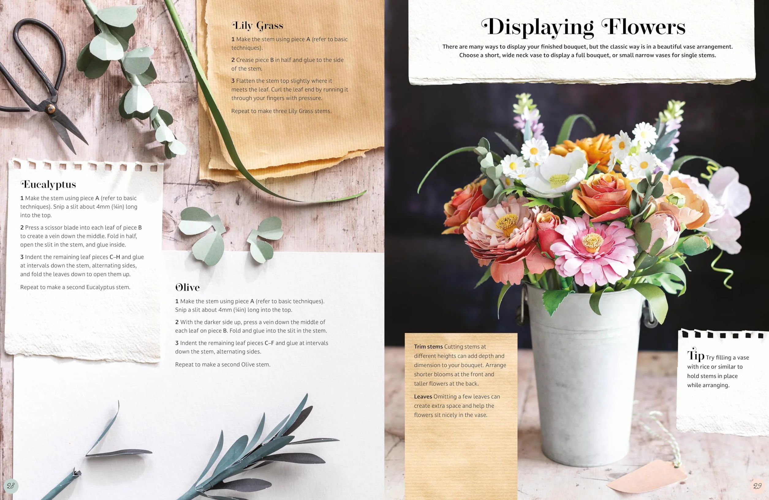 The Bouquet in a Book: Pre-Punched Pages to Press Out and Make: 1