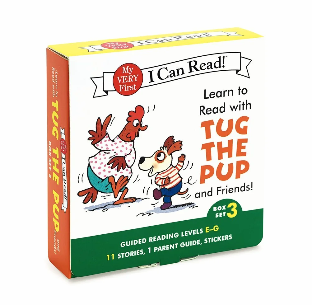 Learn to Read with Tug the Pup and Friends! Box Set 3: A Box of 11 Stories, 1 Parent Guide, and Reward Stickers for Beginning Readers; Reading Level E-G