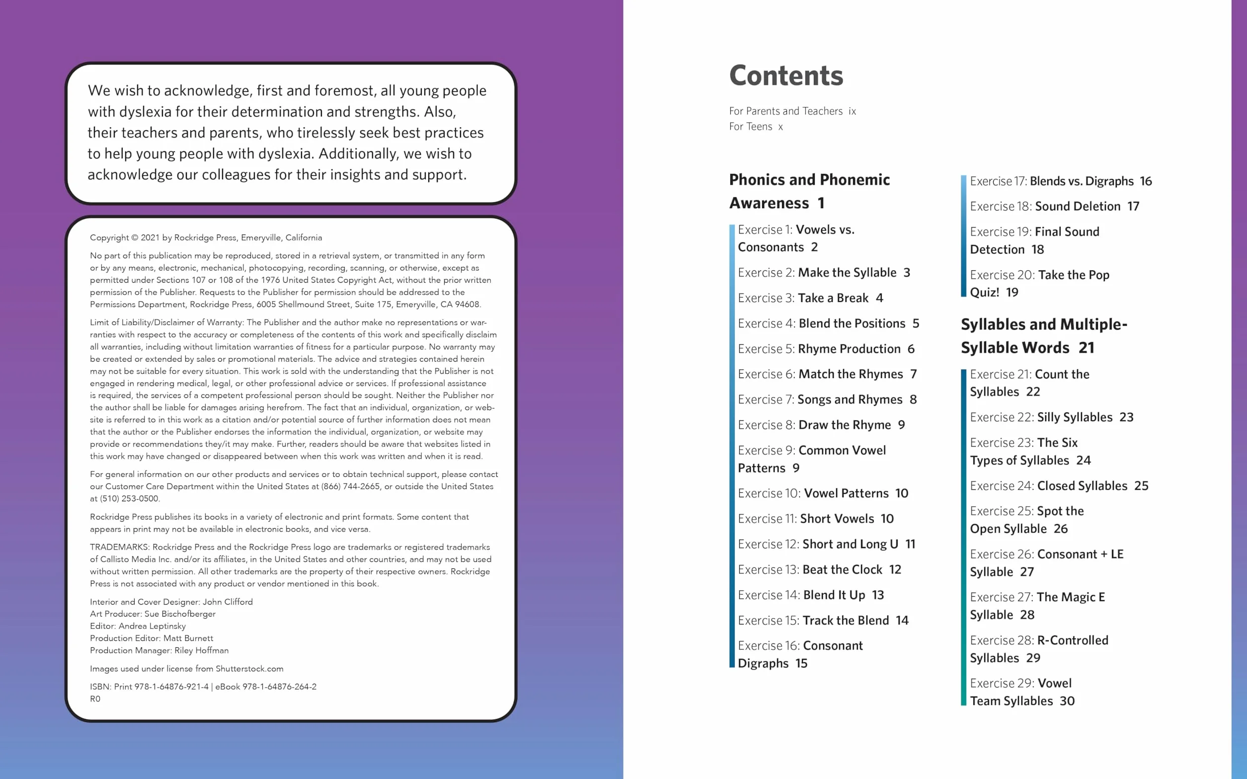 Dyslexia Tools Workbook for Teens: 120 Exercises to Improve Reading Skills