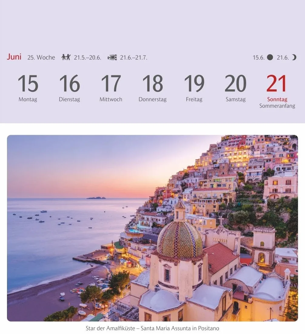 Das Glück liegt in Italien Postkartenkalender 2026 - 53 Karten mit Kurzporträts zu den Zielen: Wochen-Kalender mit 53 besonderen Orten. Stimmungsvolle Foto-Motive zum Aufhängen und Aufstellen