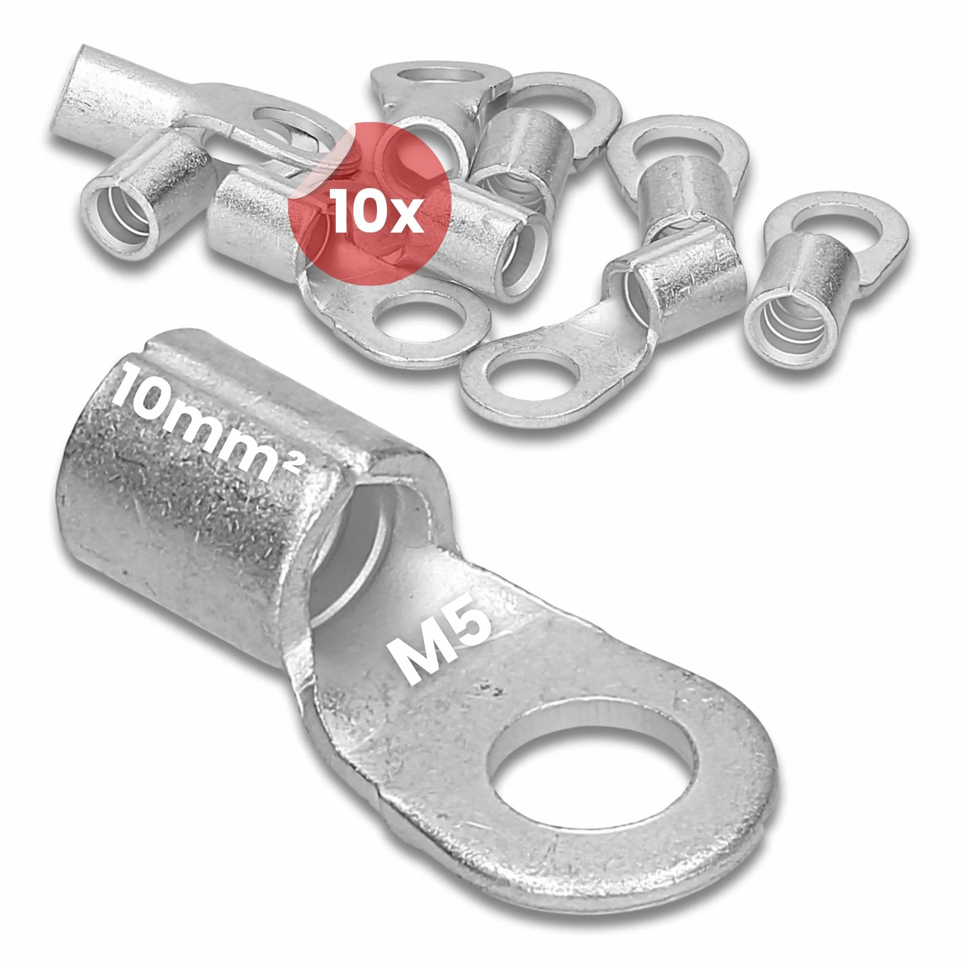 Kalitec Q10-5 końcówka zaciskowa 10 mm² M5 nieizolowana DIN 46234