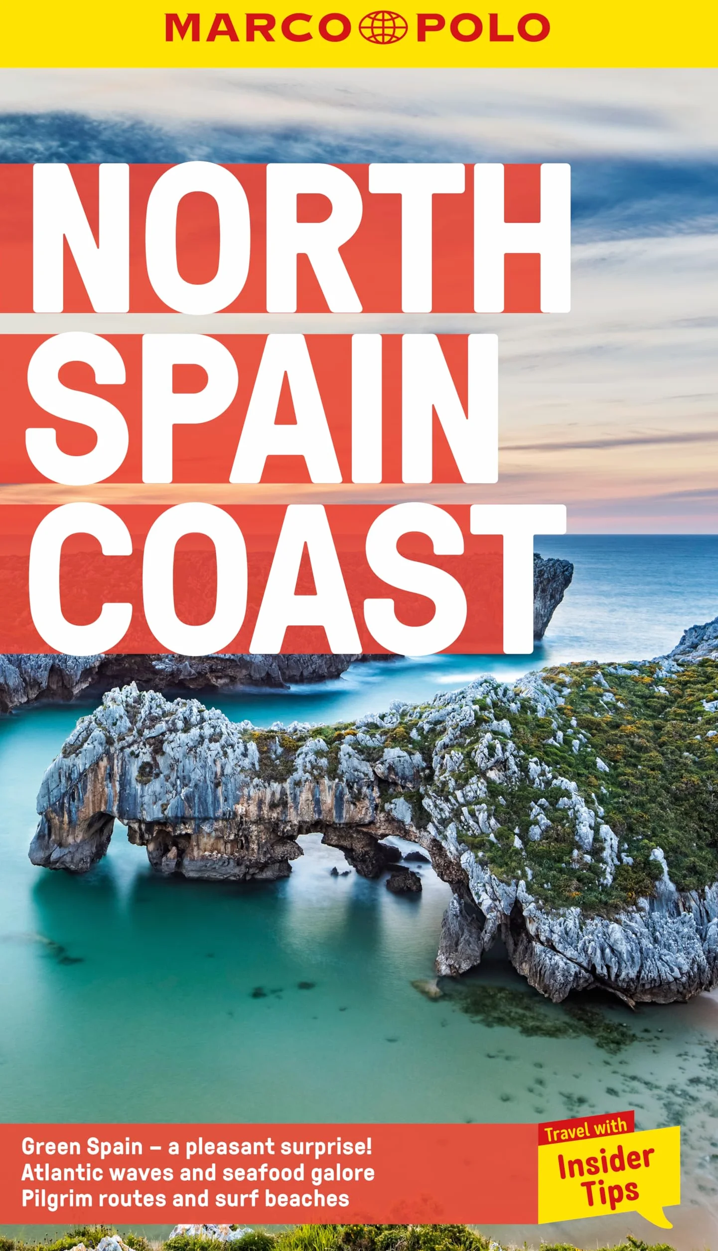 North Spain Coast Marco Polo Pocket Travel Guide - with pull out map