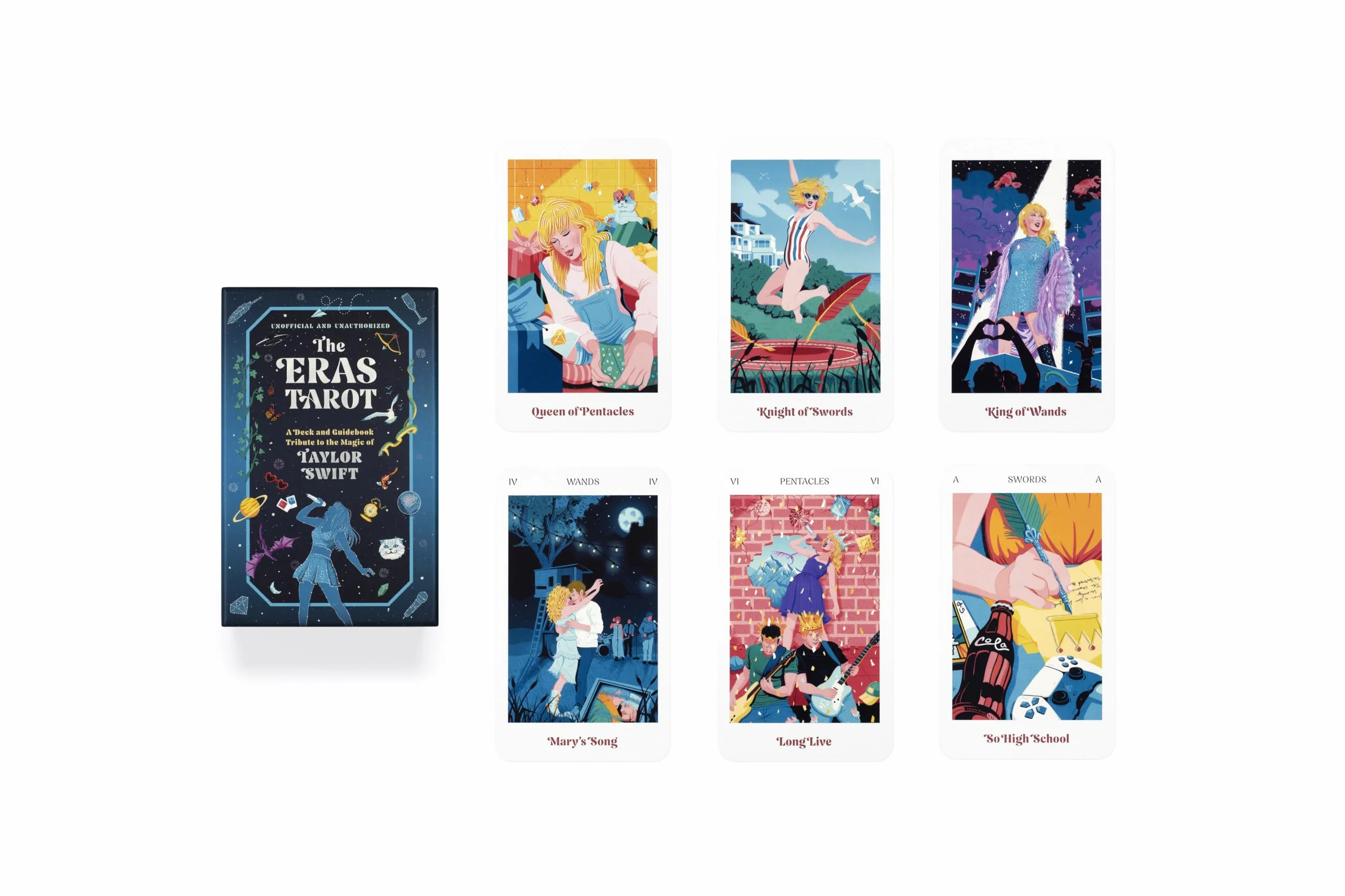 The Eras Tarot /anglais: A Deck and Guidebook Tribute to the Magic of Taylor Swift (Unofficial and Unauthorized)