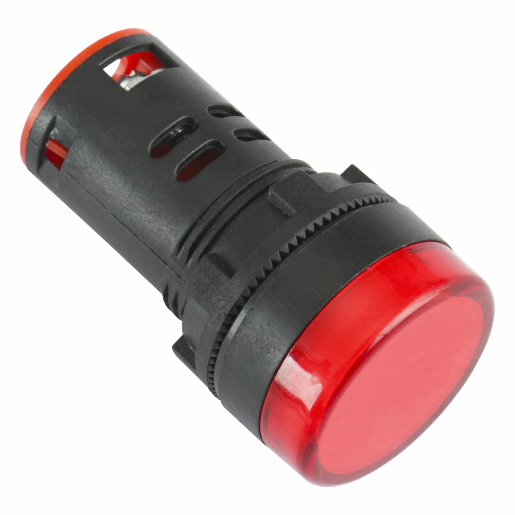 Heschen 22 mm LED wskaźnik świetlny AD16-22D/S 12 V DC 20 mA czerwone światło kolor 5 szt.