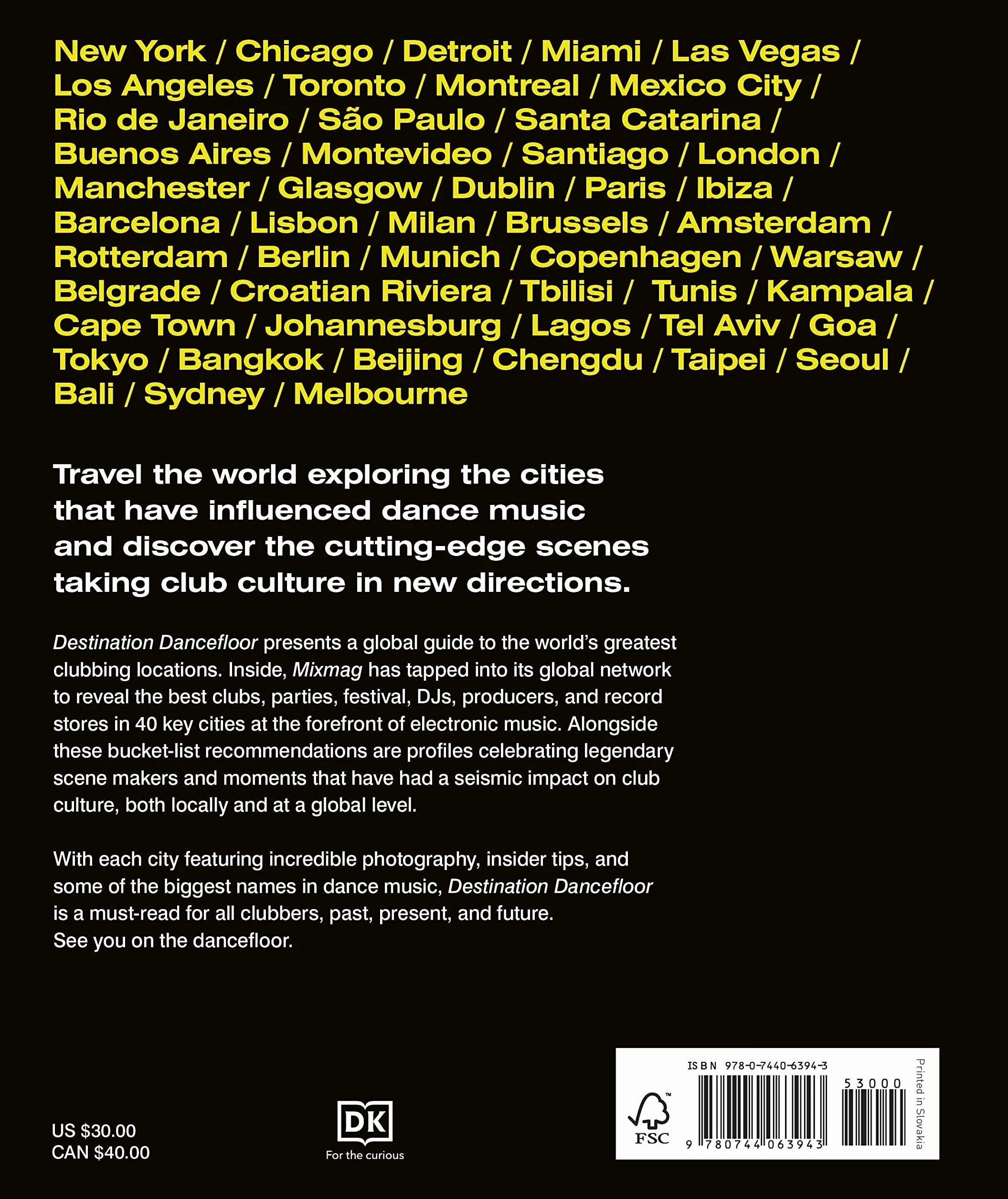 Destination Dancefloor: A Global Atlas of Dance Music and Club Culture From London to Tokyo, Chicago to Berlin and Beyond