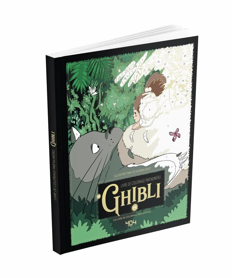 Coloriages par numéro Ghibli coloriages par numéro du studio Ghibli livre de coloriage Miyazaki - loisirs créatifs et activités