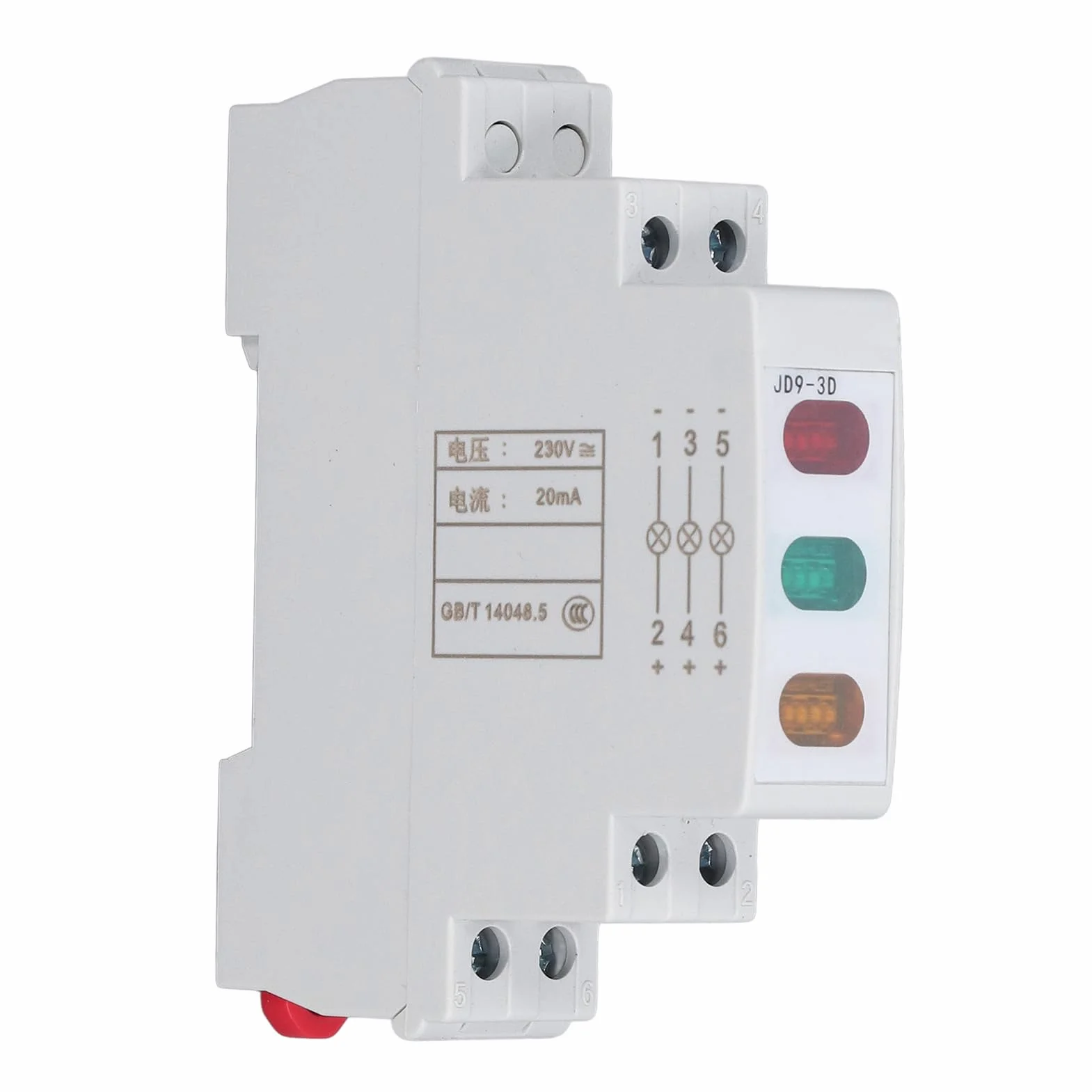 Lampka Kontrolna LED Czerwony Żółty Zielony Rozrusznik Magnetyczny Styk AC DC 230 V