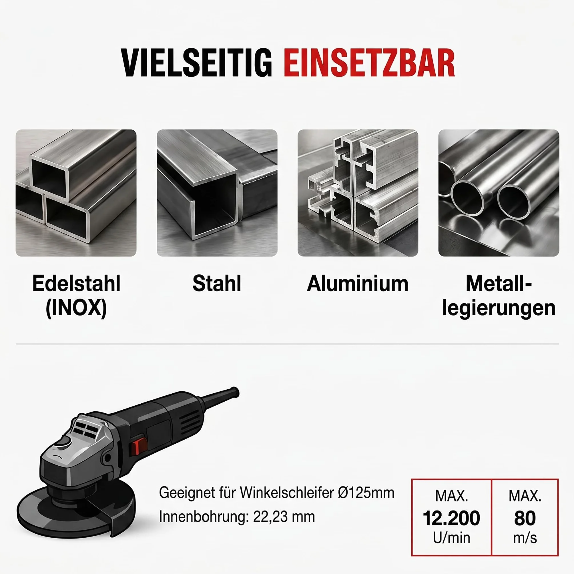 Woltersberger Tarcze listkowe 115 mm 125 mm P80