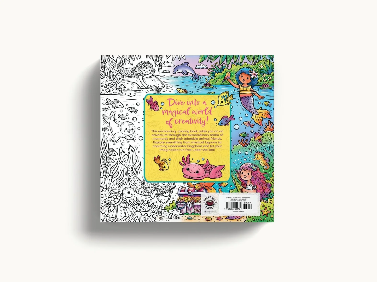 Color Me Mermaids (for Kids!): 30 Magical Coloring Pages