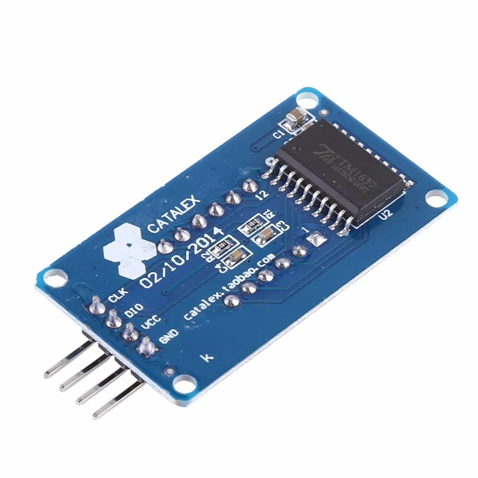 4 szt. 0,36 cala 3,3 ~ 5,5 V LED 4 Digit 7-segmentowy wyświetlacz, regulowana jasność, moduł z wyświetlaczem zegara do czerwonego światła