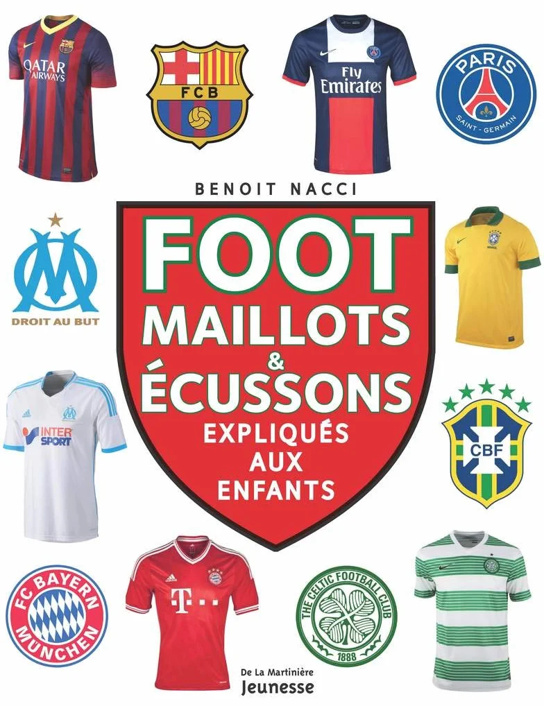 Foot, maillots et écussons. expliqués aux enfants