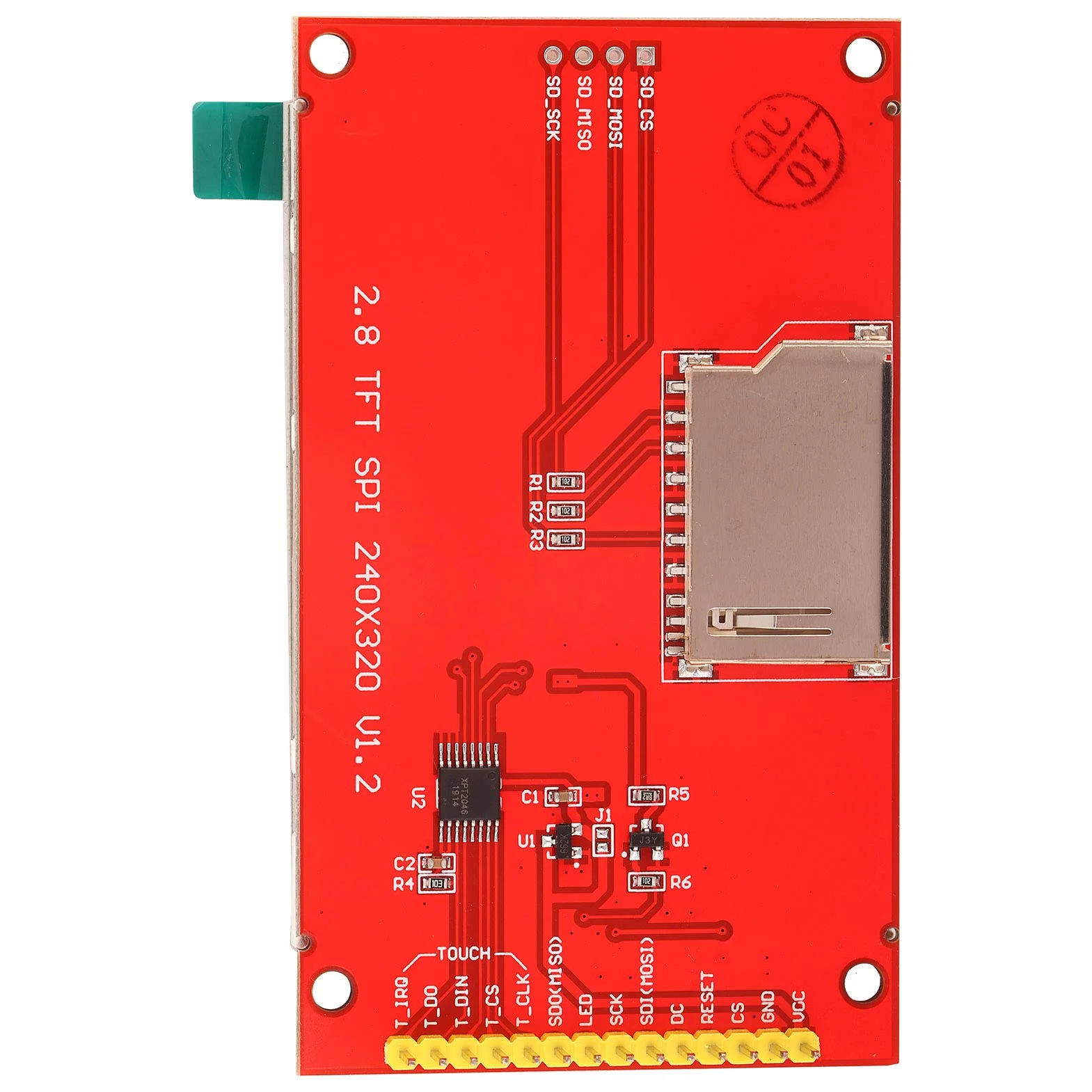Ili9341 2.8" 240x320 SPI TFT LCD Panel Dotykowy Moduł Portu Szeregowego PCB 5V/3.3V