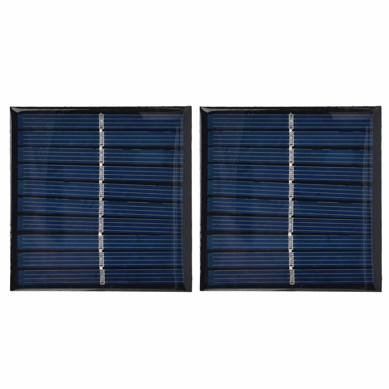 2 Szt. Mini Panel Słoneczny 0.7W 5V 0-140mA, 70x70mm Solarny Panel Epoksydowy Przenośne Zamknięte Ogniwo Słoneczne do Paneli Słonecznych o Małej Mocy